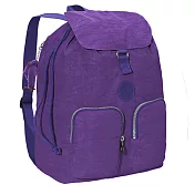 KIPLING 經典尼龍後背包-紫色(現貨+預購)紫色