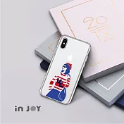 INJOYmall for iPhone 7+ / 8+ 簡約文青情侶女生款透明防摔手機殼 保護殼