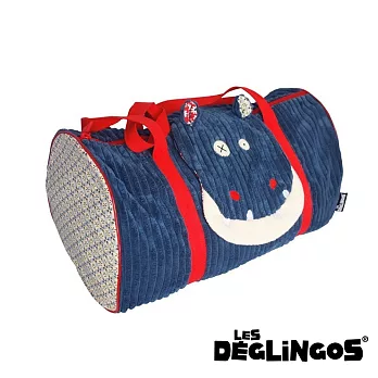 Les Deglingos 立體玩偶旅行側背包(周末休閒包)-河馬 (HIPPIPOS)
