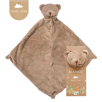 美國 Angel Dear 動物嬰兒安撫巾單入禮盒 (棕色小熊)棕色小熊