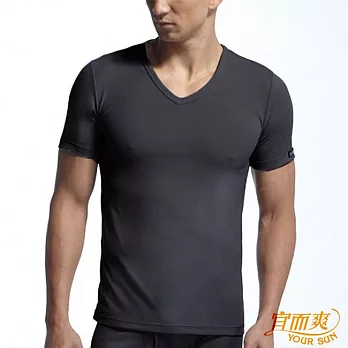 【宜而爽】3件組時尚吸濕排汗速乾型男短袖衫M黑灰白