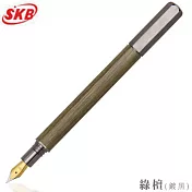 SKB TM-706六角檀木鋼筆 綠檀鍍黑