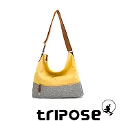 tripose 漫遊系列岩紋輕巧側肩背包 黃