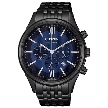 CITIZEN 簡約奢華光能男腕錶-藍-CA4415-81L