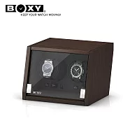 【BOXY自動錶上鍊盒】城堡系列 CA-02 機械錶專用 動力儲存盒 WATCH WINDER胡桃消光