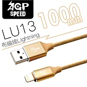 LU13  APPLE  布編線金色