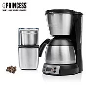【超值組】荷蘭公主保溫壺咖啡機+磨豆機(246009+221041)