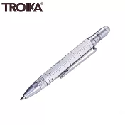 德國TROIKA＂短版＂5合1 隨身多功能工程筆原子筆工具筆PIP25系列(多用途：觸控筆/起子/尺/圓珠筆 ) 銀色