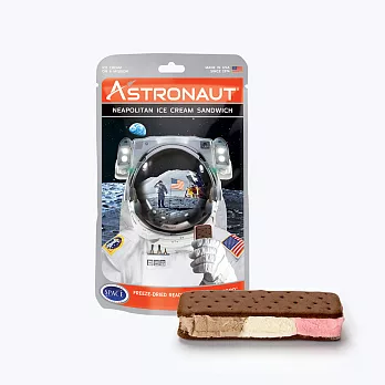 【賽先生科學工廠】太空食品 太空冰淇淋餅乾-2入 (兩款口味任選) 那不勒斯三色