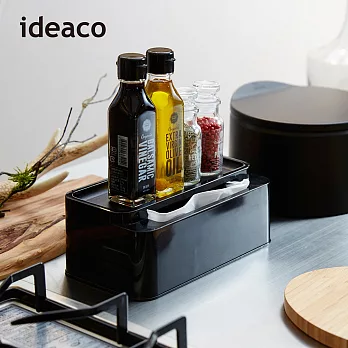 【日本ideaco】餐桌上的面紙盒 -黑