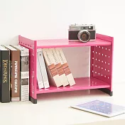 【H&R安室家】貴族風可延伸式組合書櫃/書架2入-OA125-2粉色