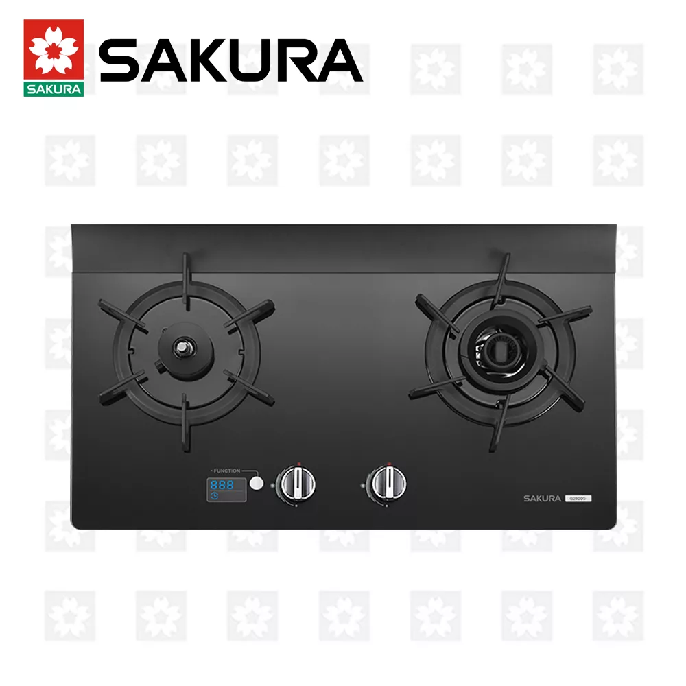 【櫻花牌】智能雙炫火二口玻璃檯面爐 G-2926G (天然瓦斯)限北北基配送
