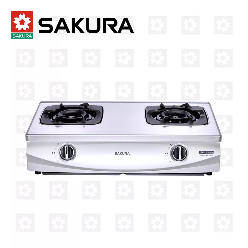 【櫻花牌】二口雙炫火珍珠壓紋台爐 G-5900S(桶裝瓦斯)限北北基桃中高配送