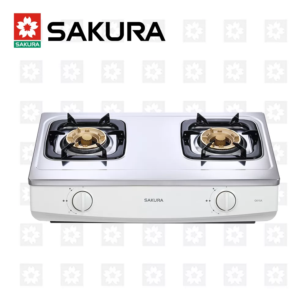 【櫻花牌】二口安全台爐 G-615AS(桶裝瓦斯)限北北基桃中高配送