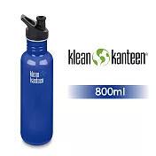 【美國Klean Kanteen】窄口不鏽鋼水瓶-800ml 沿海藍