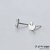 【Sayaka紗彌佳】 925純銀KUSO風格小幽靈不對稱耳環