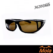 MOLA 摩拉超輕偏光太陽眼鏡 套鏡 鏡中鏡 近視可戴 UV400 男女- 3620Dblb