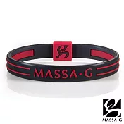 MASSA-G Energy Plus雙面鍺鈦能量手環-黑紅內圍20cm