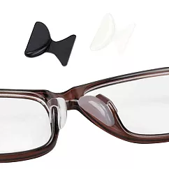 太陽眼鏡 膠框眼鏡專用超柔軟防滑鼻墊貼 眼鏡止滑鼻墊 加高鼻托 (三對6入)_M─(透)1.8mm