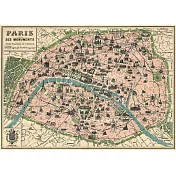美國 Cavallini & Co. wrap 包裝紙/海報 巴黎地圖