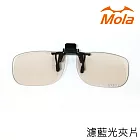 MOLA摩拉防藍光/濾藍光/抗藍光眼鏡夾片 可上掀 非鍍膜 永久有效Ta-c131br