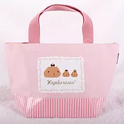 Kapibarasan 水豚君甜點系列帆布提袋 (粉)