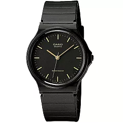 CASIO 卡西歐MQ─24極簡時尚指針中性錶─ 黑面金針 1E