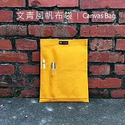 【Rolling-ave.】Canvas bag 磁吸帆布平板電腦保護袋11吋 黃色