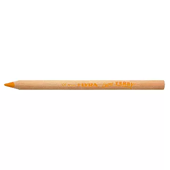 【德國LYRA】三角原木色鉛筆17.5cm- 橘013