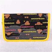 Kapibarasan 水豚君黑色經典系列多層長夾包