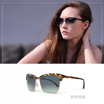 『韓流時尚』Siraya 太陽眼鏡 半框 半眉 經典 漸層 修飾 時尚 潮流 復古 小臉 V臉 德國蔡司 ANEM鏡框豹紋棕綠