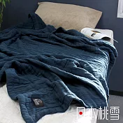 【日本桃雪】八層紗透氣被 (皇家藍) | 鈴木太太公司貨