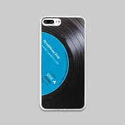 立體唱片紋路防摔手機殼(經典藍)iPhone-iX/Xs