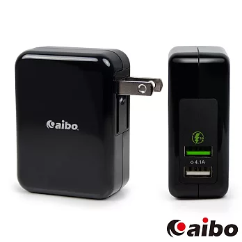 aibo Q3 智慧QC3.0 5V/9V/12V 雙USB勁速快充器(支援Type-C充電)