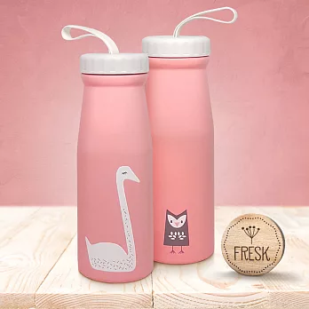 荷蘭 FRESK 不鏽鋼保溫杯 (3種款式)甜心粉天鵝