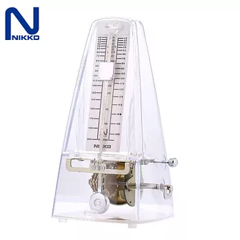 日本 NIKKO 鋼琴節拍器 傳統發條機械式節拍器 透明