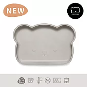 新加坡bopomofo 小熊矽膠吸盤餐具-灰色