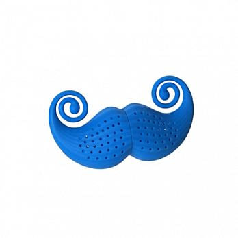 Zans-PAPA翹鬍子茶包袋-藍(買一送一)