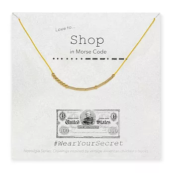 Beq Pettina 紐約時尚品牌morse Code 摩斯密碼項鍊 Shop 購物wear Your Secret 福利價 痞客邦