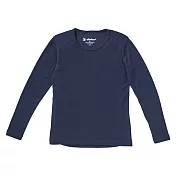 【荒野wildland】中童Highest彈性圓領保暖衣 H2660XS深藍色