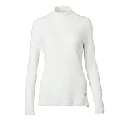 【荒野wildland】女Highest彈性立領保暖衣 H2661L米白色