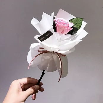 【U】flora flower - 一朵玫瑰(三色可選)粉色