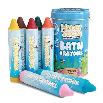 紐西蘭Honey Sticks Bath Crayons純天然蜂蠟無毒洗澡/可水洗蠟筆- 各年齡層孩童適用 (共7色)