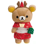 San-X 拉拉熊2018聖誕節店舖限定版毛絨公仔。懶熊