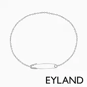 【Eyland】英國倫敦 Tama Safety Pin Bracelet 個性別針風格手鍊 (白金)
