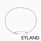 【Eyland】英國倫敦 Maya Safety Pin Bracelet 個性別針風格手鍊 (玫瑰金)