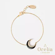 【Orelia】London 英國倫敦 JET CRESCENT 質感水晶月牙鍍金風格手鍊