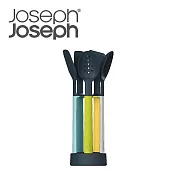 Joseph Joseph 不沾桌矽膠料理鏟匙組(附座-自然色)