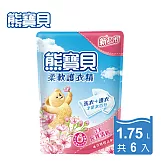 <箱購>熊寶貝 柔軟護衣精補充包(1.84Lx6包)-淡雅櫻花香