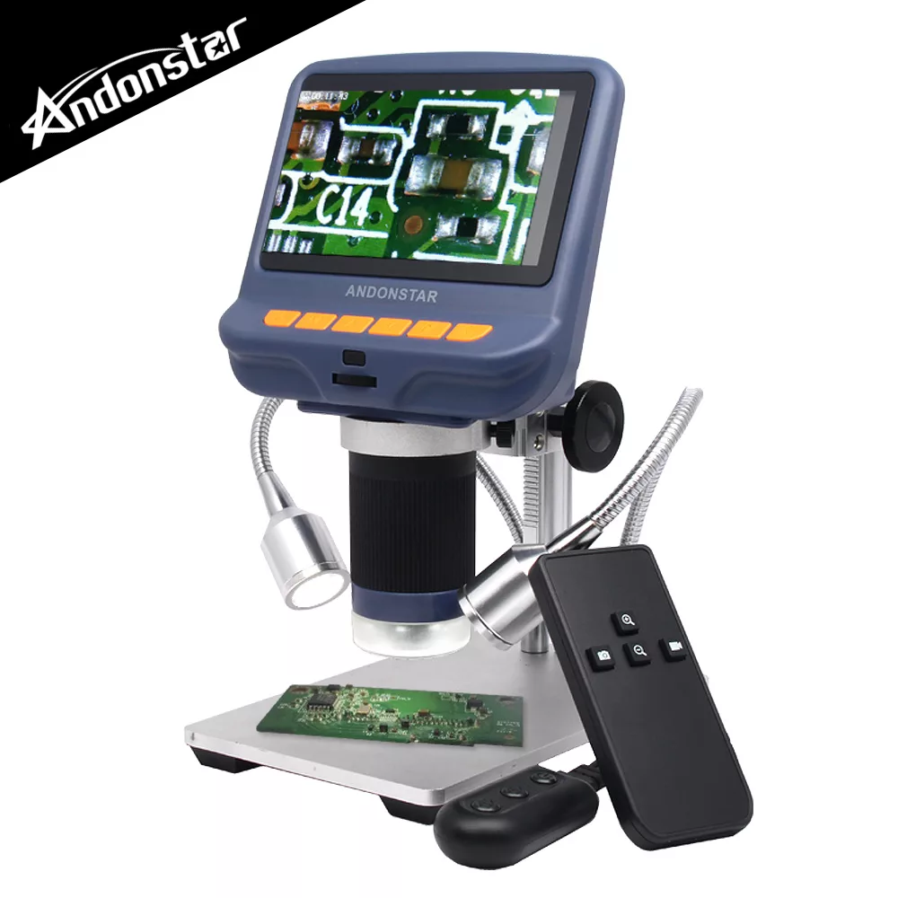 Andonstar AD106S 4.3吋螢幕USB數位電子顯微鏡+LED蛇管燈